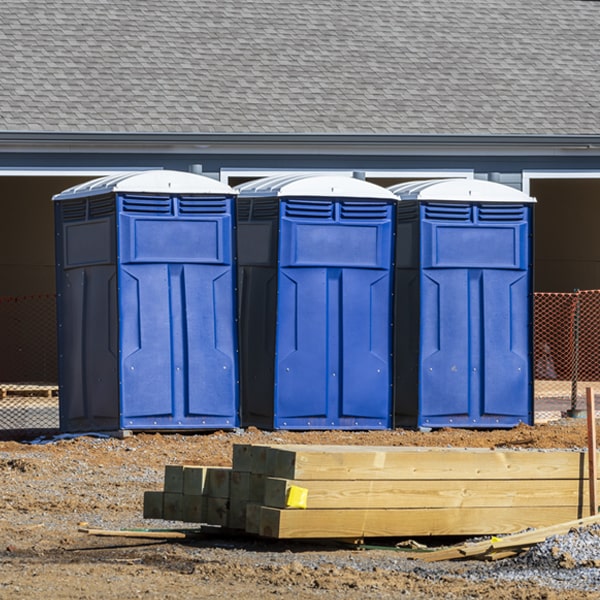 what is the maximum capacity for a single portable restroom in Ohio City